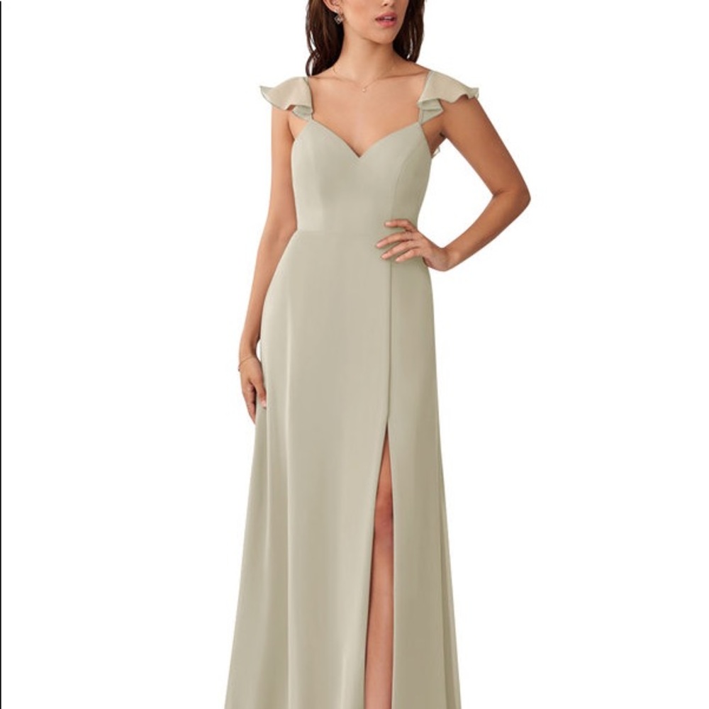 Azazie Everett in Taupe Custom size